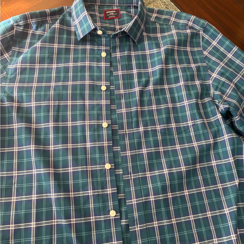 Men's Green Plaid Shirt